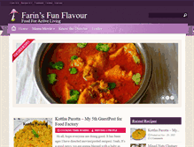 Tablet Screenshot of farinsfunflavour.com